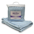 Mink Touch Luxury Baby Blanket 30"X40" -- Baby Blue (EMBROIDERED)-- ***FREE RUSH***